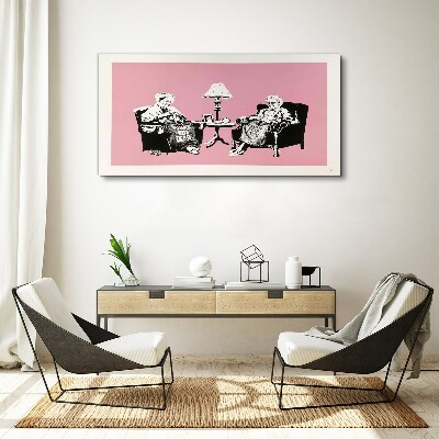 Foto leinwand Omas in Pink