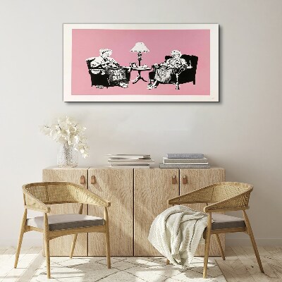 Foto leinwand Omas in Pink