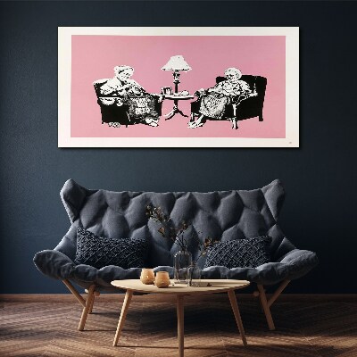 Foto leinwand Omas in Pink