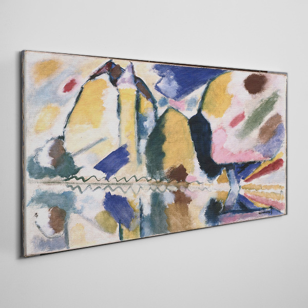 Wandbild Abstrakte Landschaft in den Farben der Natur