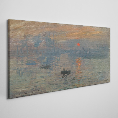 Bild auf leinwand Monets Sonnenaufgangsimpressionismus