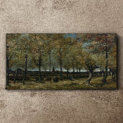 Foto auf leinwand Herbstspaziergang im Park