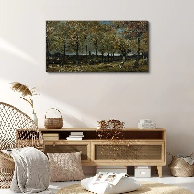Foto auf leinwand Herbstspaziergang im Park