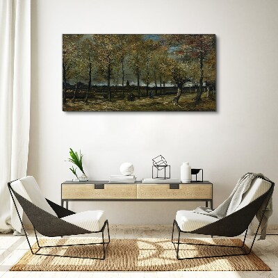 Foto auf leinwand Herbstspaziergang im Park