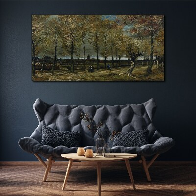 Foto auf leinwand Herbstspaziergang im Park