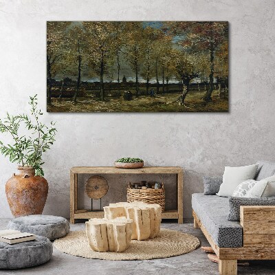 Foto auf leinwand Herbstspaziergang im Park