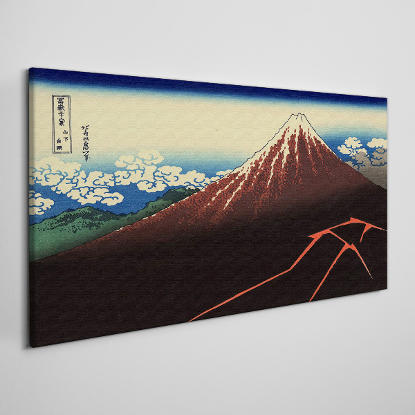 Foto auf leinwand Der Fuji bei Frühlingswetter