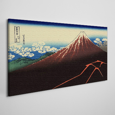 Foto auf leinwand Der Fuji bei Frühlingswetter