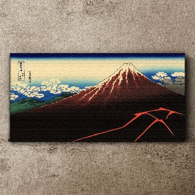 Foto auf leinwand Der Fuji bei Frühlingswetter