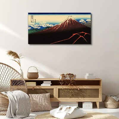 Foto auf leinwand Der Fuji bei Frühlingswetter
