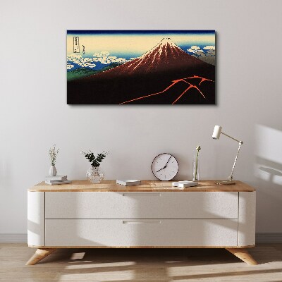 Foto auf leinwand Der Fuji bei Frühlingswetter