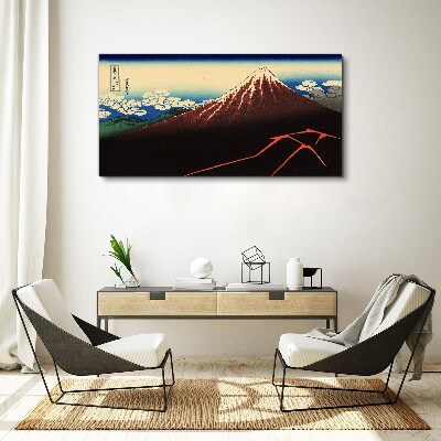 Foto auf leinwand Der Fuji bei Frühlingswetter