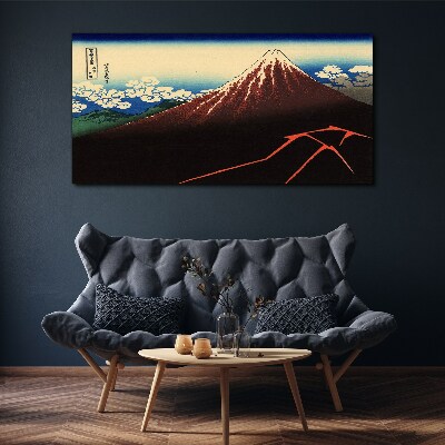 Foto auf leinwand Der Fuji bei Frühlingswetter