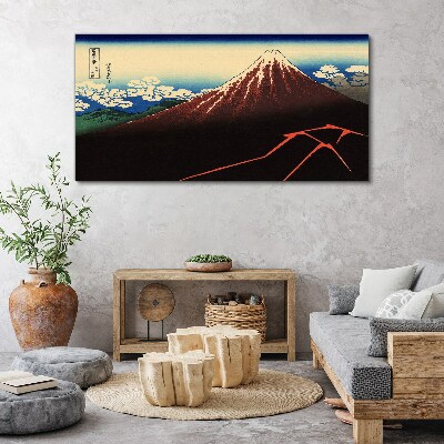 Foto auf leinwand Der Fuji bei Frühlingswetter