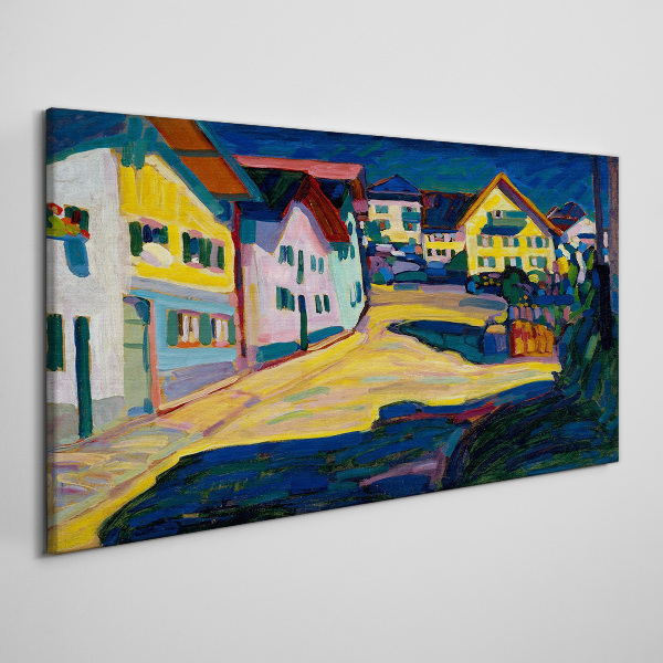 Foto auf leinwand Bunte Landschaft bei Nacht
