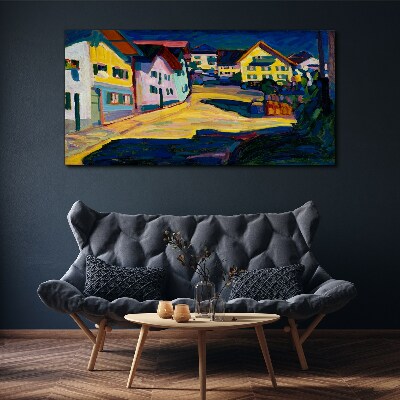 Foto auf leinwand Bunte Landschaft bei Nacht