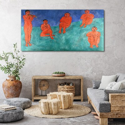 Foto auf leinwand Musikalisches Treffen in Farbe