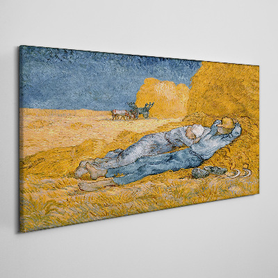 Bild auf leinwand Mittagsruhe Van Gogh