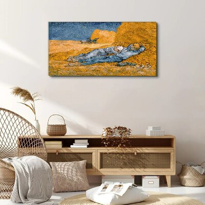 Bild auf leinwand Ruhen zwischen den goldenen Feldern