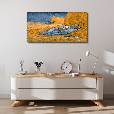 Bild auf leinwand Ruhen zwischen den goldenen Feldern
