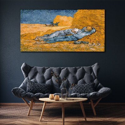 Bild auf leinwand Ruhen zwischen den goldenen Feldern