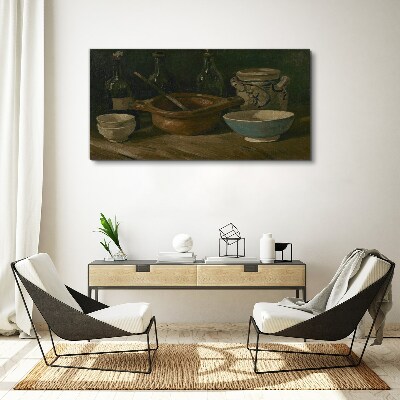 Wandbild Stillleben mit Gefäßen