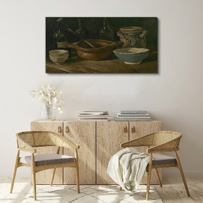 Wandbild Stillleben mit Gefäßen