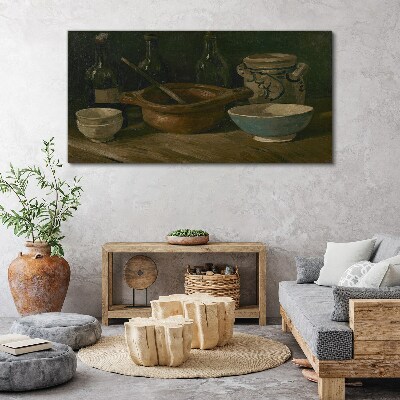 Wandbild Stillleben mit Gefäßen