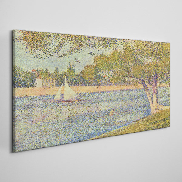 Bild auf leinwand Segel auf ruhigem Wasser