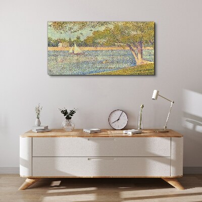 Bild auf leinwand Segel auf ruhigem Wasser