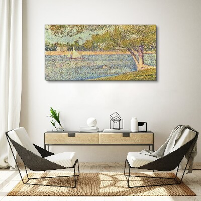Bild auf leinwand Segel auf ruhigem Wasser