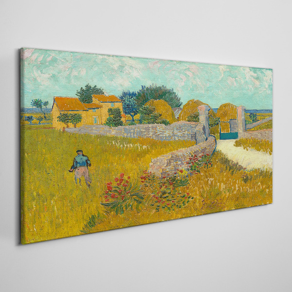 Foto auf leinwand Haus der Provence Van Gogh
