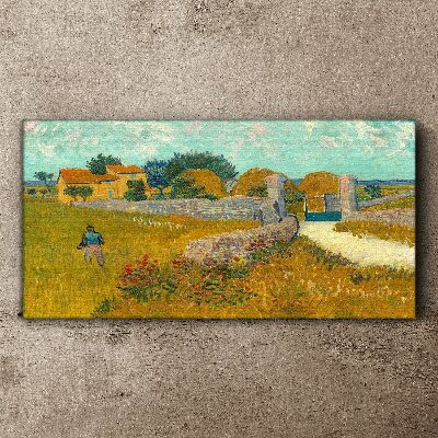 Foto auf leinwand Haus der Provence Van Gogh