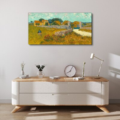 Foto auf leinwand Haus der Provence Van Gogh