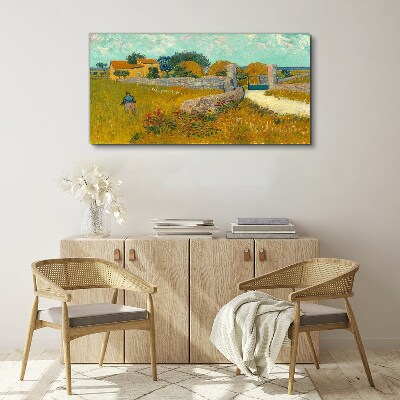 Foto auf leinwand Haus der Provence Van Gogh
