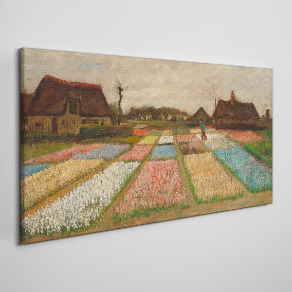 Bild auf leinwand Blumenzwiebelfelder Van Gogh