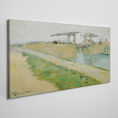Wandbild Brücken über Wasser