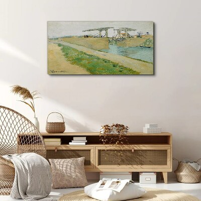 Wandbild Brücken über Wasser