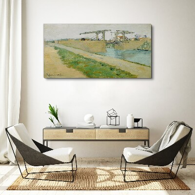 Wandbild Brücken über Wasser