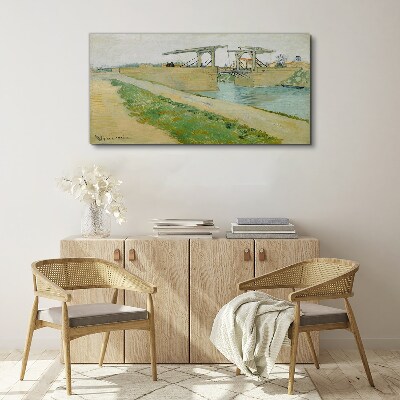Wandbild Brücken über Wasser