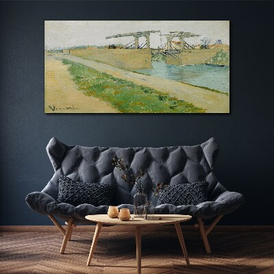 Wandbild Brücken über Wasser