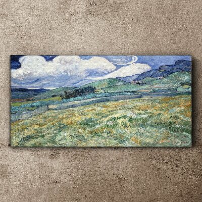 Foto auf leinwand Landschaft des Mount Van Gogh