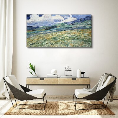 Foto auf leinwand Landschaft des Mount Van Gogh