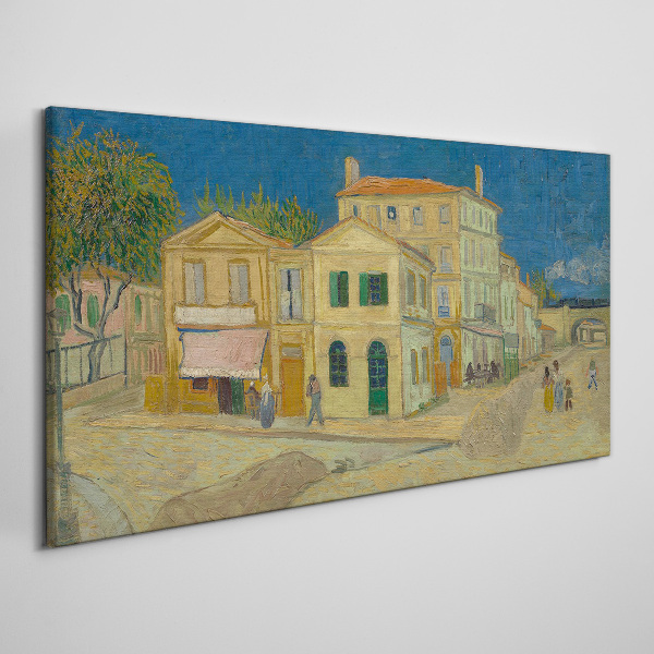 Foto auf leinwand Landschaft einer Stadt in der Sonne