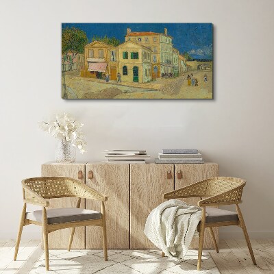 Foto auf leinwand Landschaft einer Stadt in der Sonne