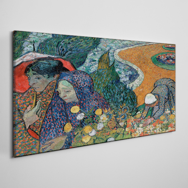 Leinwandbild Frauen im Garten
