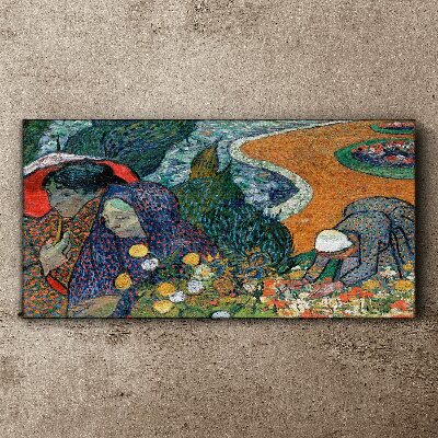 Leinwandbild Frauen im Garten