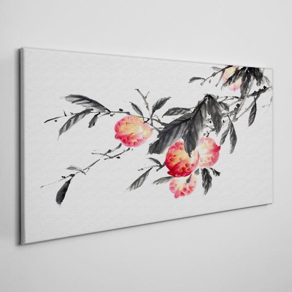 Foto auf leinwand Florale Akzente im zarten Stil