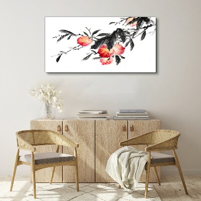 Foto auf leinwand Florale Akzente im zarten Stil