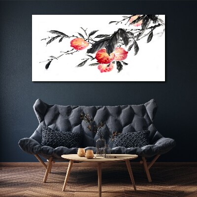 Foto auf leinwand Florale Akzente im zarten Stil